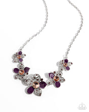 Load image into Gallery viewer, April Showers Bring Flowers - Purple necklace E032