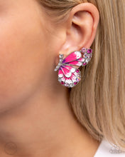 Load image into Gallery viewer, Decadent Descent - Pink clip-on earring D048