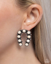 Load image into Gallery viewer, $16 SET: Wild West Wonder - White earring + ring E032