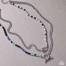 Load image into Gallery viewer, Mismatched Makeover - Blue necklace A030