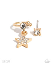 Load image into Gallery viewer, Cosmic Cool - Gold ear cuff earring B100