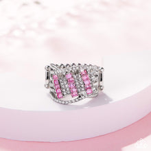 Load image into Gallery viewer, Confident Crisscross - Pink ring E017