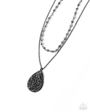 Load image into Gallery viewer, Druzy Delight - Black necklace E050/51