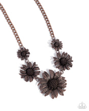 Load image into Gallery viewer, Sunflower Spring - Copper necklace A006