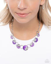 Load image into Gallery viewer, Blooming Bravado - Purple necklace A082