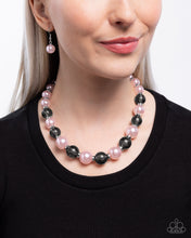 Load image into Gallery viewer, $16 SET: Lacy Lady pink necklace + bracelet A041