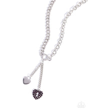 Load image into Gallery viewer, $16 SET: Momentary Bliss Purple necklace + bracelet D055