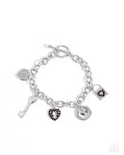 Load image into Gallery viewer, $16 SET: Momentary Bliss Purple necklace + bracelet D055