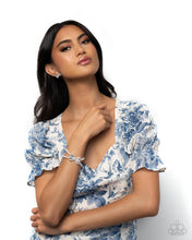 Load image into Gallery viewer, $16 Complete Look SET: Admirable Aria - White bracelet + matching earring D084