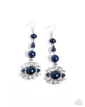 Load image into Gallery viewer, Pearly Plot Twist - Blue earring D003