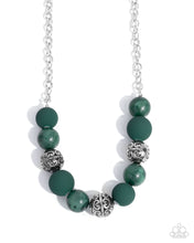 Load image into Gallery viewer, Bewitching Texture - Green necklace C009