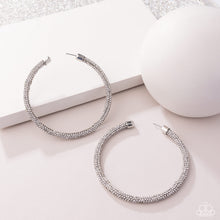 Load image into Gallery viewer, Classy Condition - White hoop earring May 2025 LOP F009