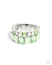 Load image into Gallery viewer, Mismatched Mood - Green bracelet BOX 12