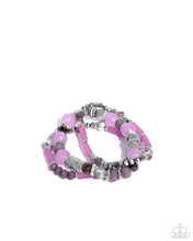 Load image into Gallery viewer, Colorful Conversation - Purple bracelet D018
