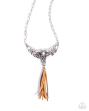 Load image into Gallery viewer, Limitless Longhorn - White necklace D047