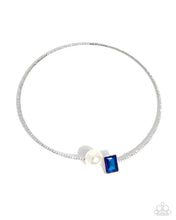 Load image into Gallery viewer, Euphoric Elegance - Blue cuff necklace E053/E054