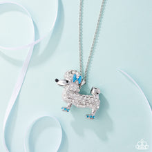 Load image into Gallery viewer, Poodle Pageantry - Blue necklace E082