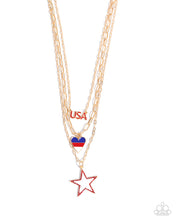 Load image into Gallery viewer, Unforgettable USA - Gold necklace D009