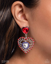 Load image into Gallery viewer, Patriotic Pattern - Multi clip-on earring C003