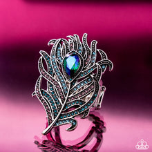 Load image into Gallery viewer, Polished Peacock - Blue ring BOX 16(2)