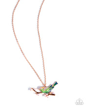 Load image into Gallery viewer, Painted Perch - Copper necklace E082