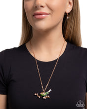 Load image into Gallery viewer, Painted Perch - Copper necklace E082
