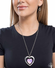 Load image into Gallery viewer, Heartfelt Hemisphere - Pink necklace D054