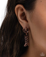 Load image into Gallery viewer, Boot Scootin Ballad - Copper earring 1593