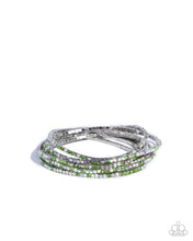 Load image into Gallery viewer, Candlelight Cascade - Green bracelet E027