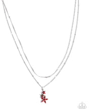 Load image into Gallery viewer, Scintillating Stars - Red necklace E033
