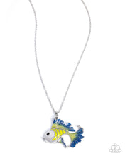 Load image into Gallery viewer, Flashy Fish - Yellow necklace LR2