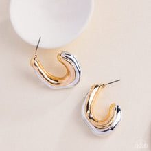 Load image into Gallery viewer, Metallic Multicolored - Multi hoop earring SEPT 2025 LOP G029