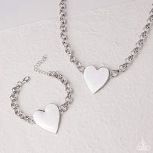 Load image into Gallery viewer, 2pc SET: Sweet Start - Silver necklace + bracelet F019