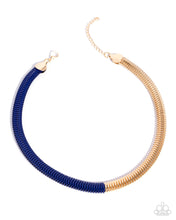 Load image into Gallery viewer, Dynamic Duality - Blue necklace D081