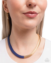 Load image into Gallery viewer, Dynamic Duality - Blue necklace D081