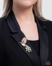 Load image into Gallery viewer, Hummingbird Homage - Green Brooch G036