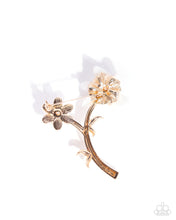 Load image into Gallery viewer, Blooming Boutonniere - Gold Brooch B110