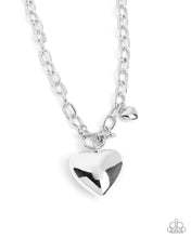 Load image into Gallery viewer, Heartfelt Hangout - Silver necklace UP