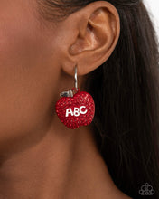 Load image into Gallery viewer, Adorable ABCs - Red earring July 2025 LOP E082