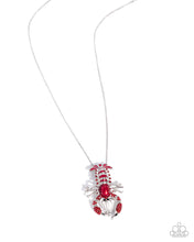Load image into Gallery viewer, 2pc SET Legendary Lobster - Red necklace + bracelet D031