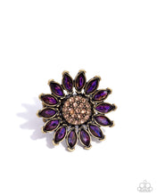 Load image into Gallery viewer, Sunflower Setting - Brass ring C003