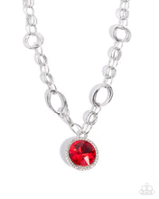 Load image into Gallery viewer, Sophisticated Statement - Red necklace earring A004
