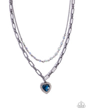 Load image into Gallery viewer, Match Made In HAUTE - Blue necklace E039
