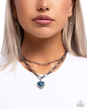 Load image into Gallery viewer, Match Made In HAUTE - Blue necklace E039