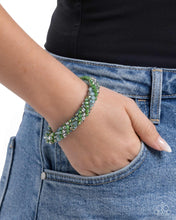 Load image into Gallery viewer, A Dash of Drama - Green bracelet A072