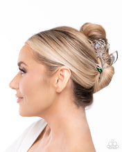 Load image into Gallery viewer, Model ROSE - Purple claw hair clip D014