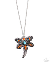 Load image into Gallery viewer, Dauntless Dragonfly - Orange necklace A034