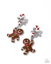 Load image into Gallery viewer, Gingerbread Man - Multi post earring OCT 2025 LOP E102