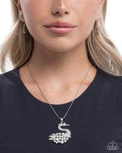 Load image into Gallery viewer, Swan Shimmer - White necklace E045