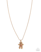 Load image into Gallery viewer, Gingerbread Glam - Gold necklace E060